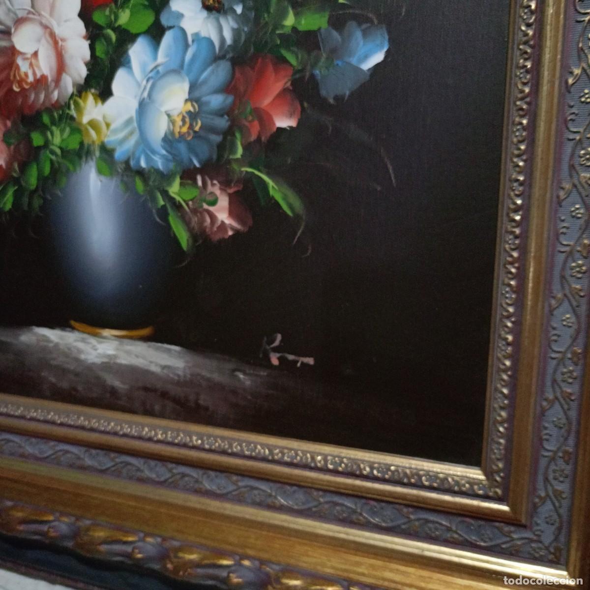 Arte: bodegon floral al oleo - Foto 3