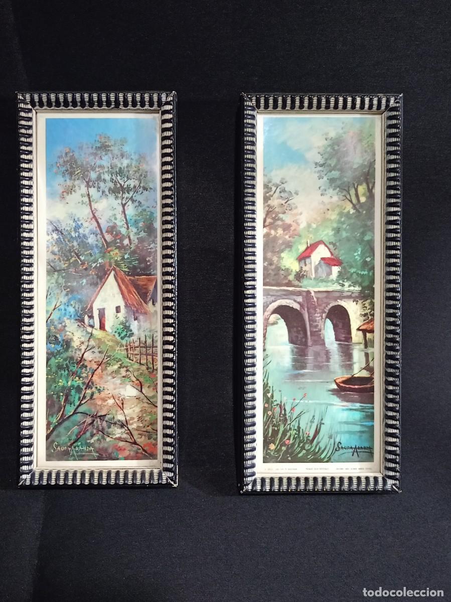 Arte: pareja de cuadros paisaje