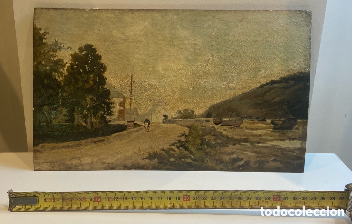 Arte: &Oacute;leo tabla siglo XIX - Foto 2