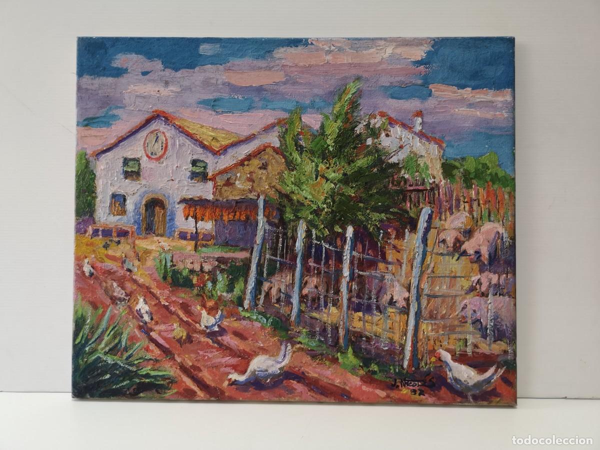 Arte: Josep Nicol&aacute;s, oleo /lienzo, can crosta, parets del Vall&egrave;s . - Foto 7