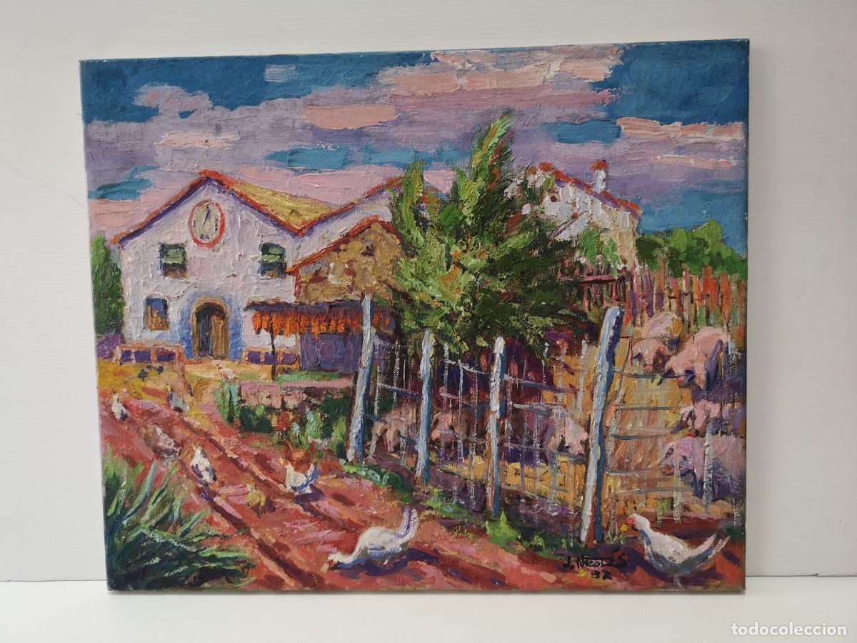 Arte: Josep Nicol&aacute;s, oleo /lienzo, can crosta, parets del Vall&egrave;s . - Foto 10