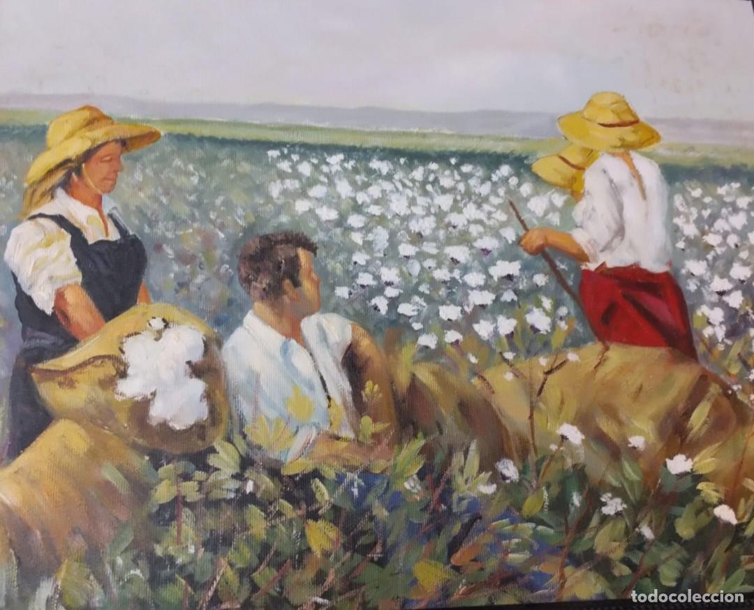 Arte: &Oacute;LEO DE AUTOR RECOGIDA DE ALGOD&Oacute;N - Foto 1