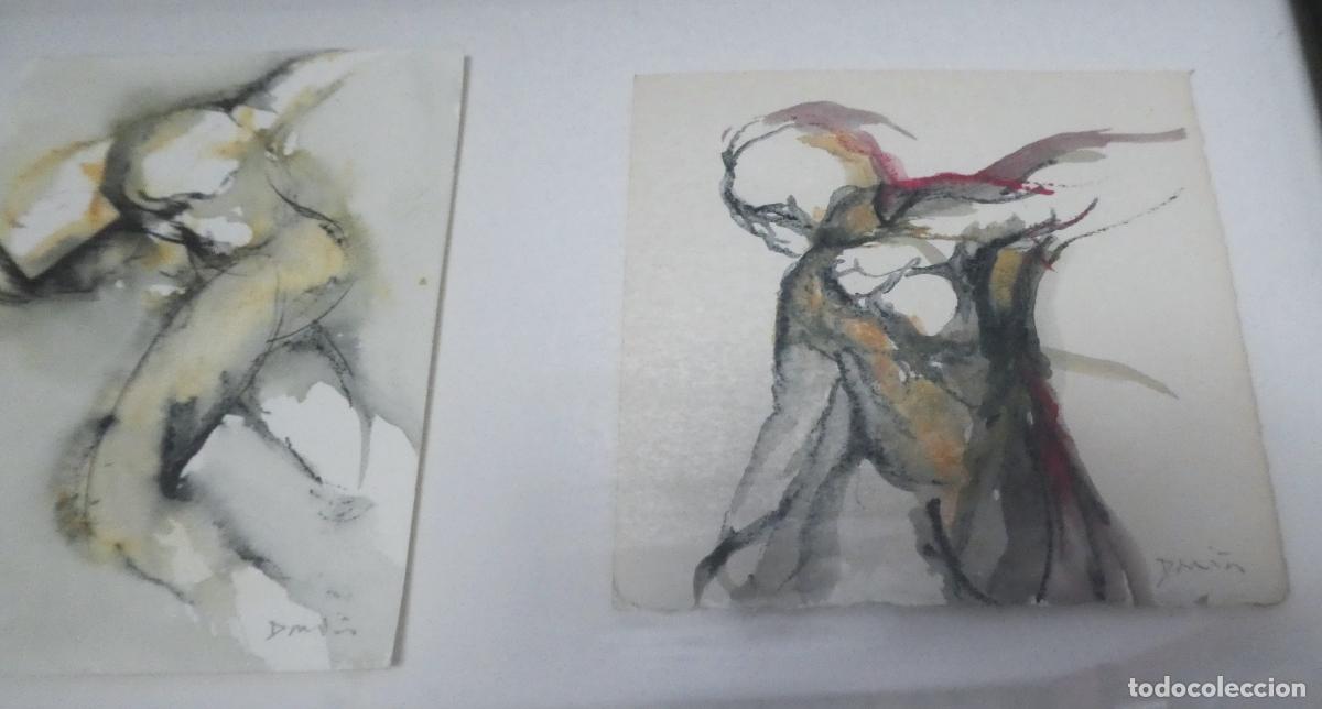 Arte: 3 Oleos de Dami&aacute; Diaz en un marco - Foto 3