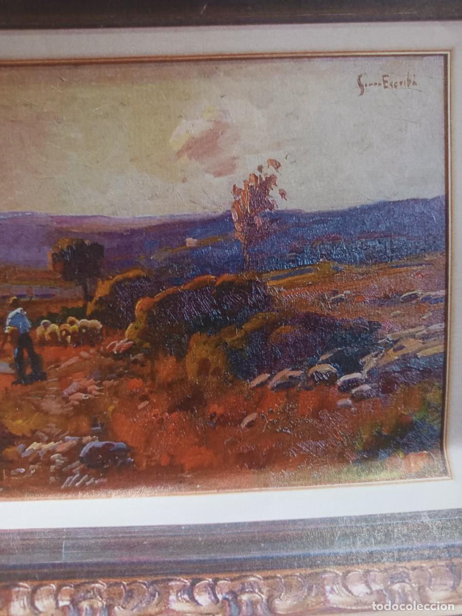 Kunst: &Oacute;leo con firma del pintor Serra Escrib&agrave;