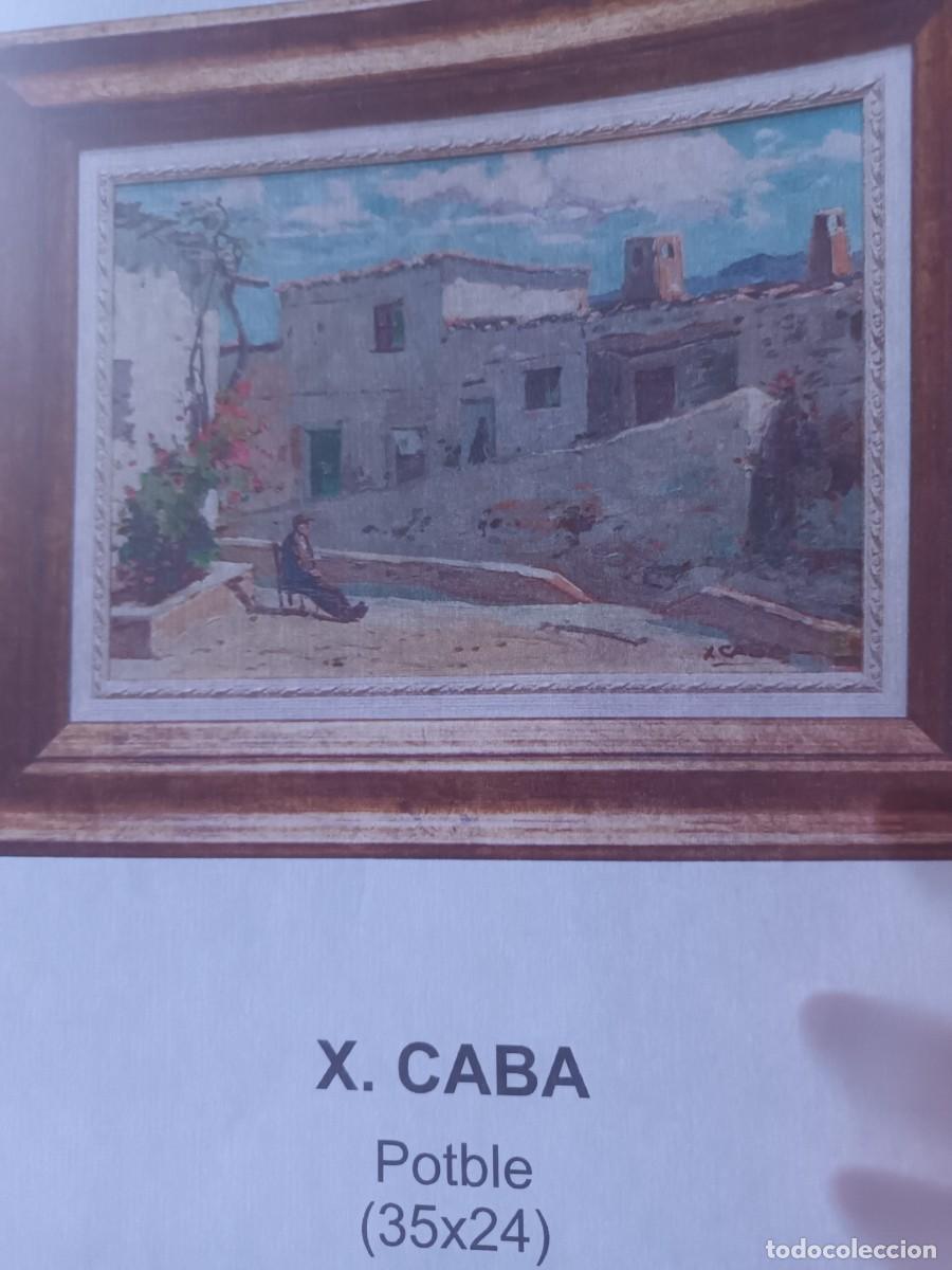 Arte: &Oacute;leo con firma del pintor catal&aacute;n X. Caba - Foto 1