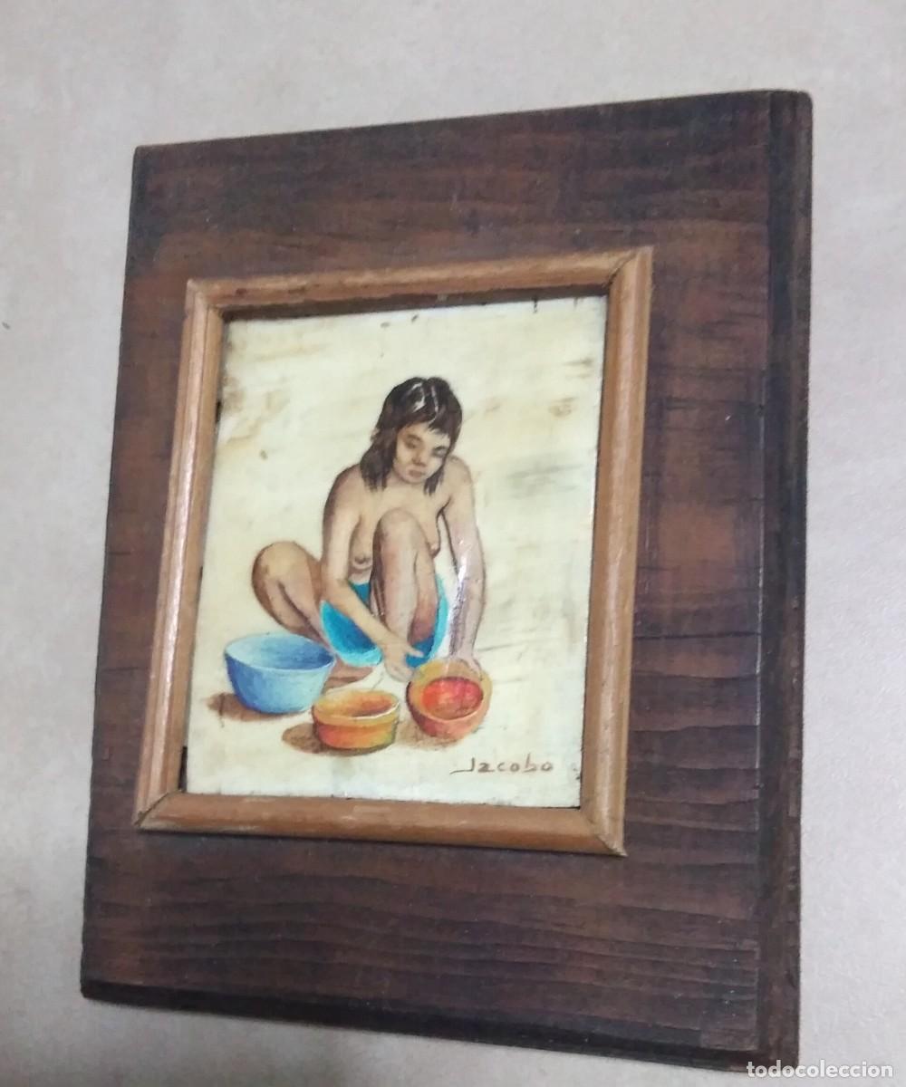 Arte: Pinturas &oacute;leo sobre cuerna - Foto 1