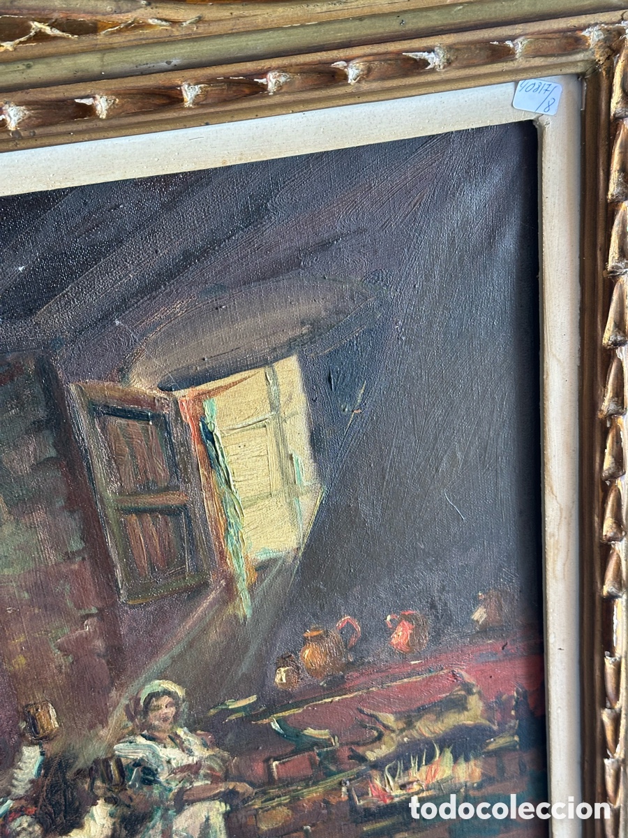 Arte: Joan llaudaro arenas, &oacute;leo sobre lienzo, taberna - Foto 5