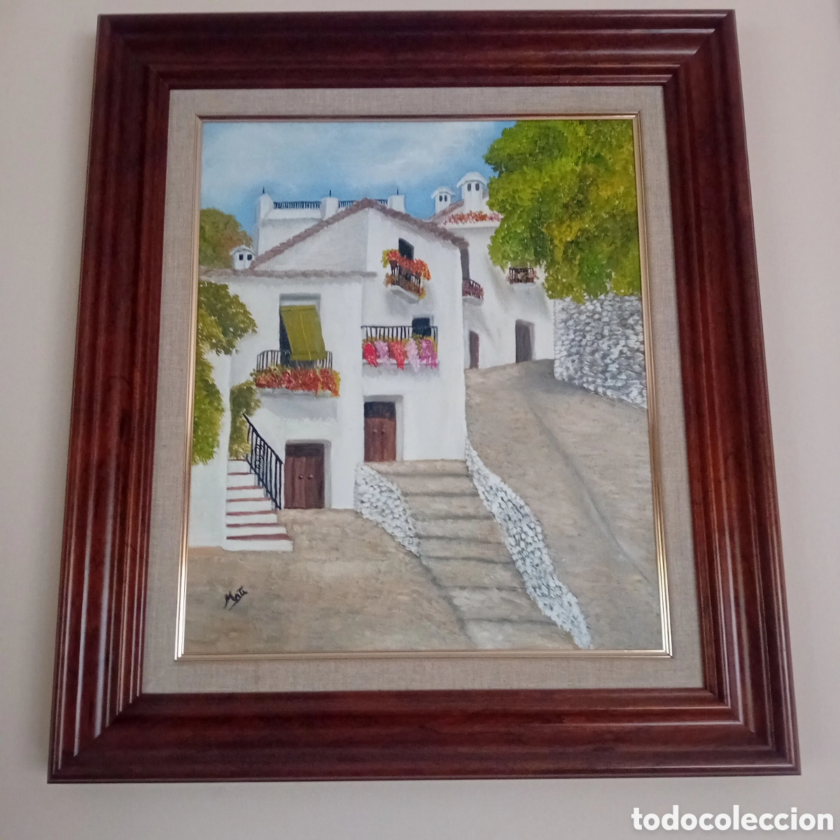 Arte: Precioso oleo de casa rustica - Foto 1