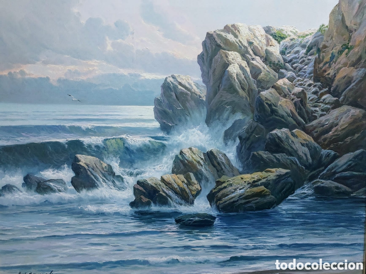 Arte: MIGUEL GRANADOS OLEO TELA MARINA 65 X 81