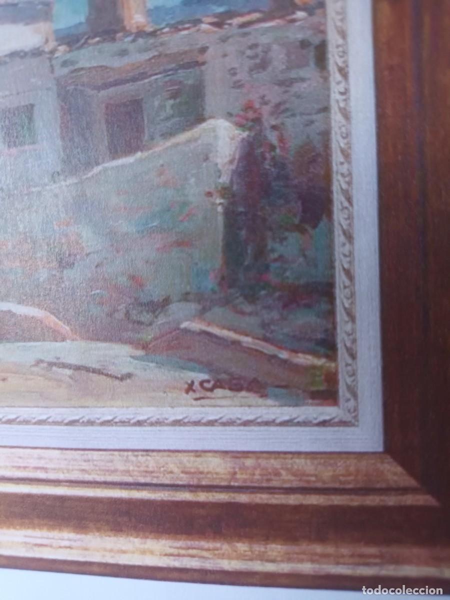 Arte: &Oacute;leo con firma del pintor catal&aacute;n X. Caba - Foto 2