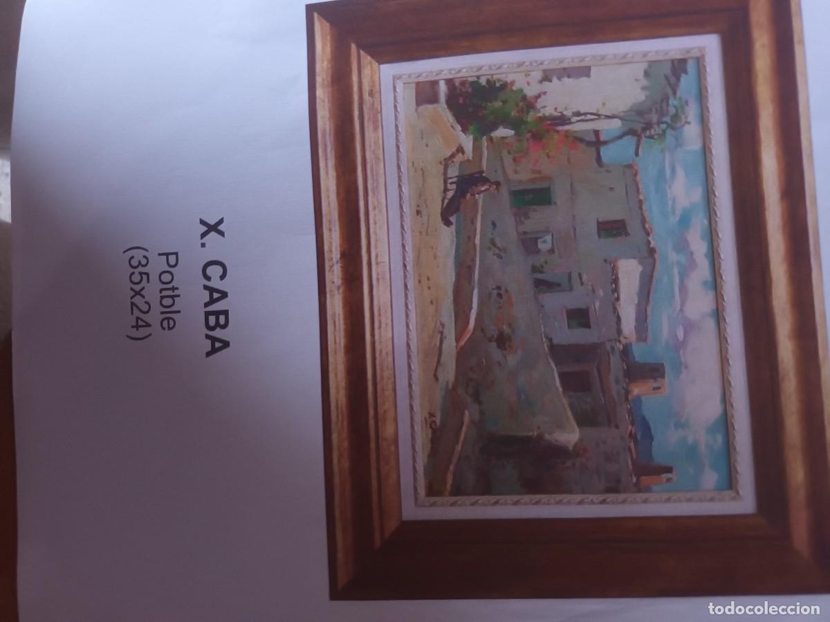 Arte: &Oacute;leo con firma del pintor catal&aacute;n X. Caba - Foto 3