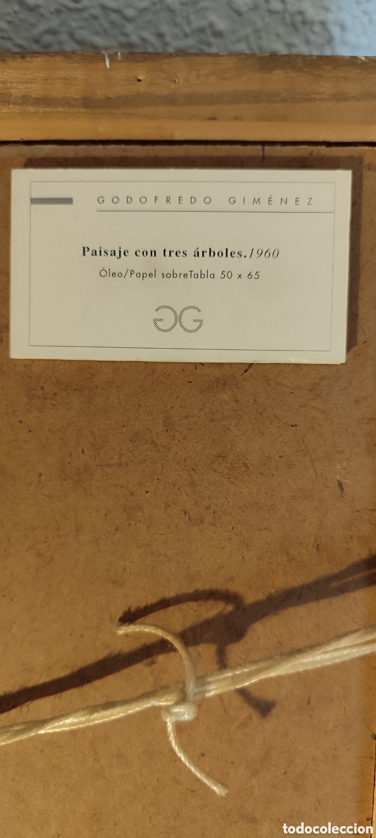 Arte: Oleo sobre tabla Godofredo Gim&eacute;nez - Foto 3