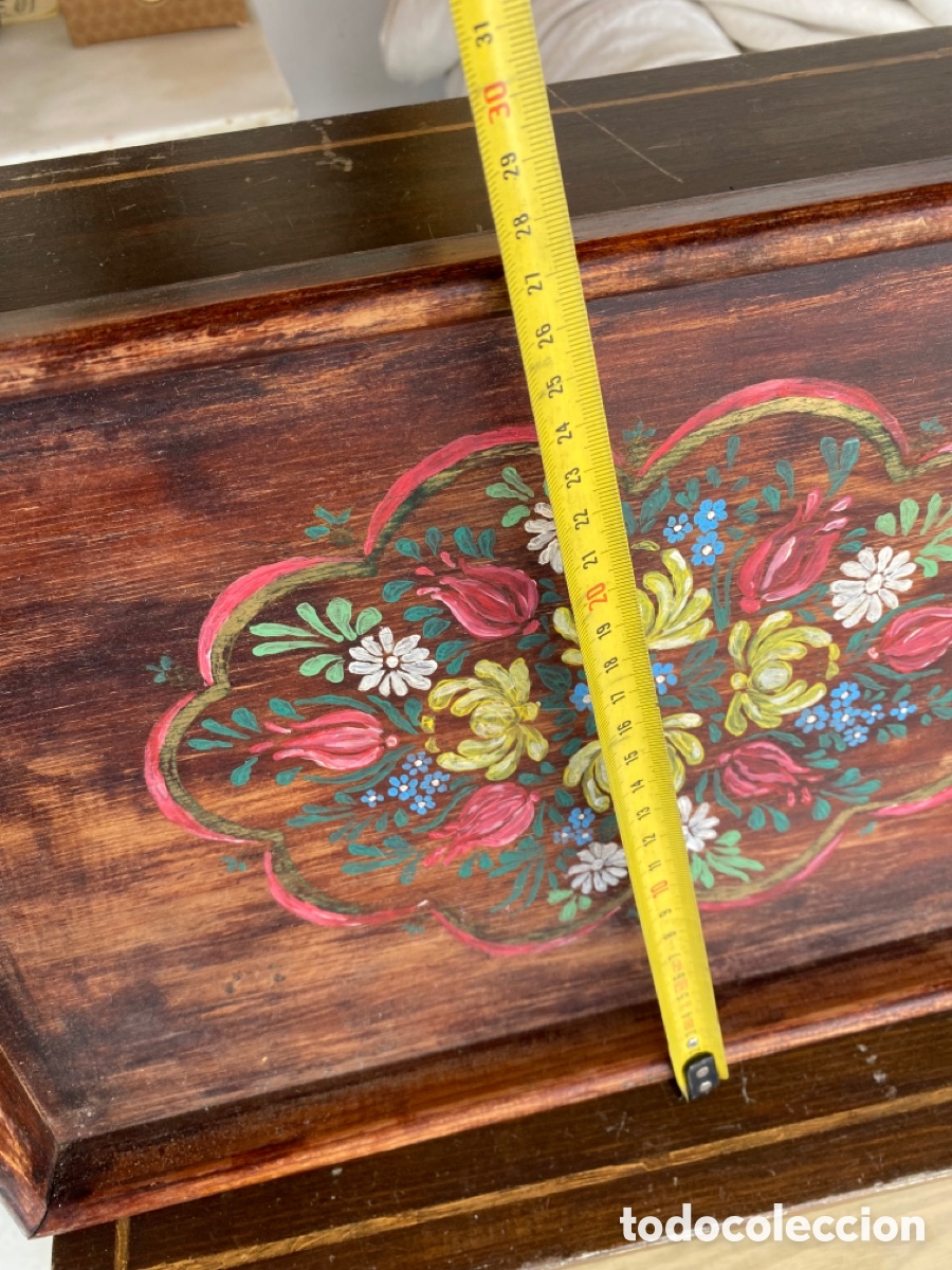 Arte: Bandeja de madera con dibujo original - Foto 3