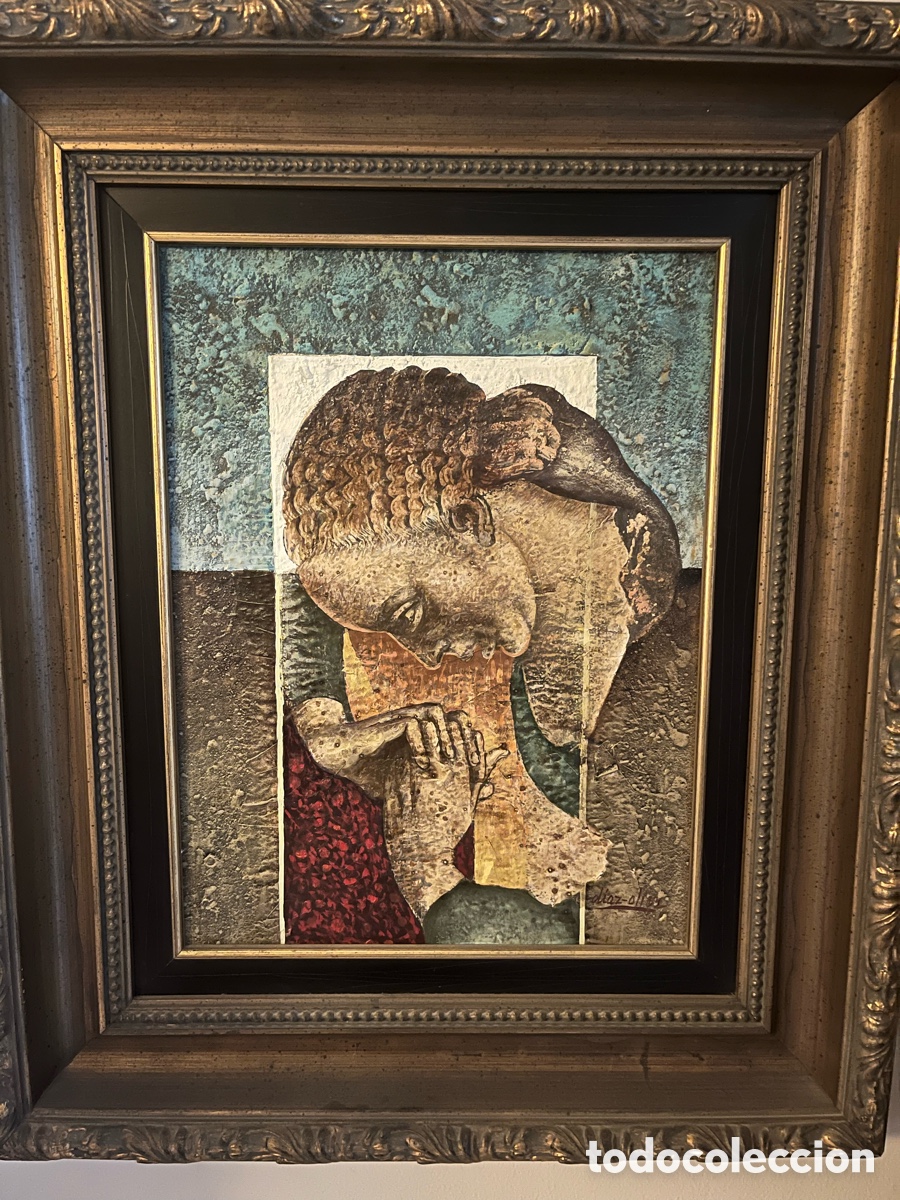 Arte: Cuadro &oacute;leo sobre tabla de D&iacute;az Oliva - Foto 1