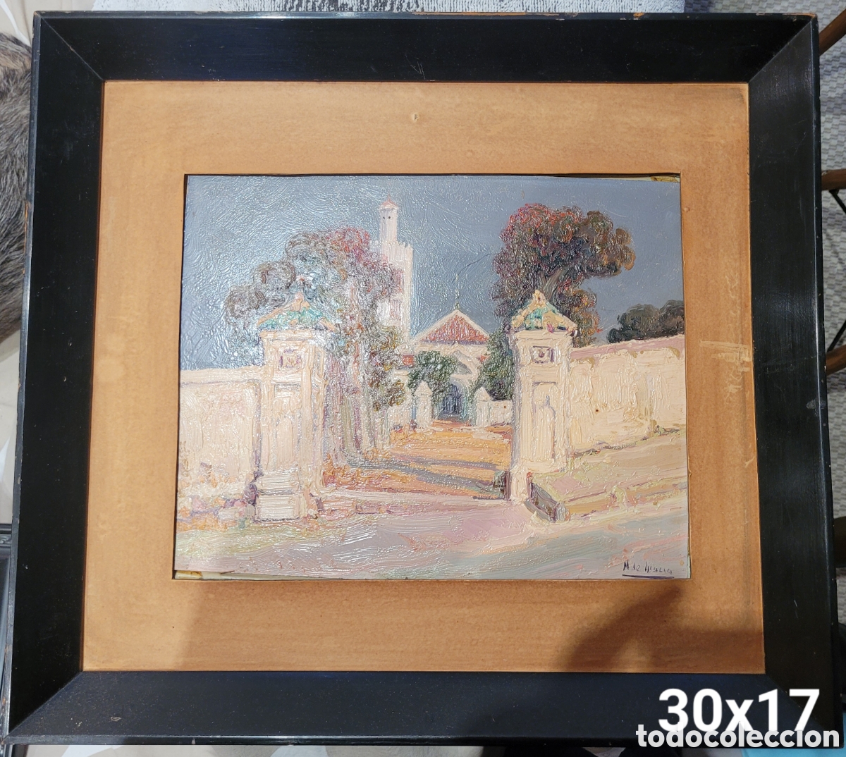 Kunst: MANUEL DE GRACIA &Oacute;leo del conocido paisajista MANUEL DE GRACIA