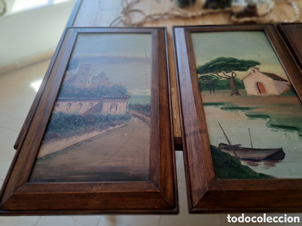 Arte: Tres pinturas con marco - Foto 5