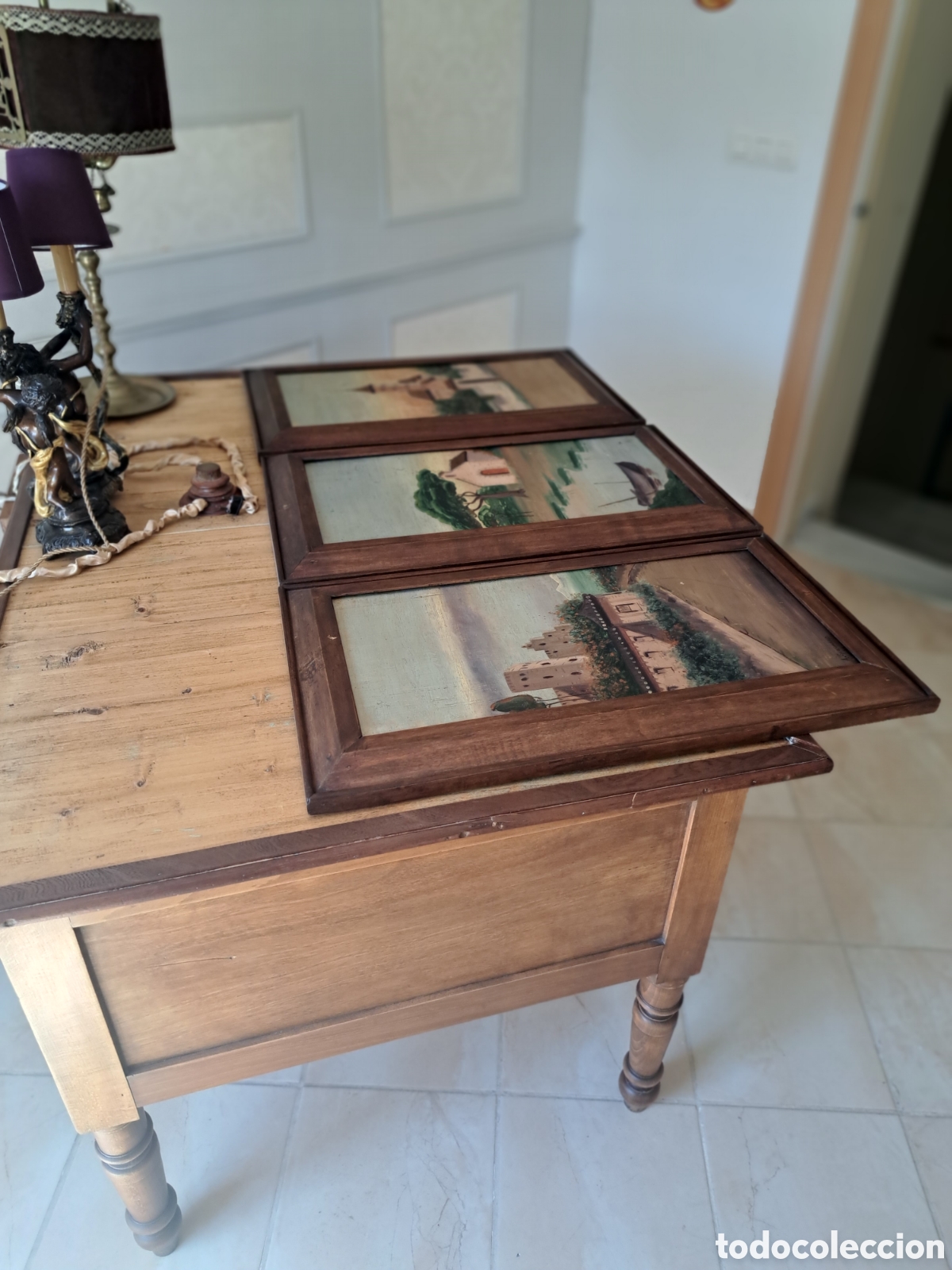 Arte: Tres pinturas con marco - Foto 9