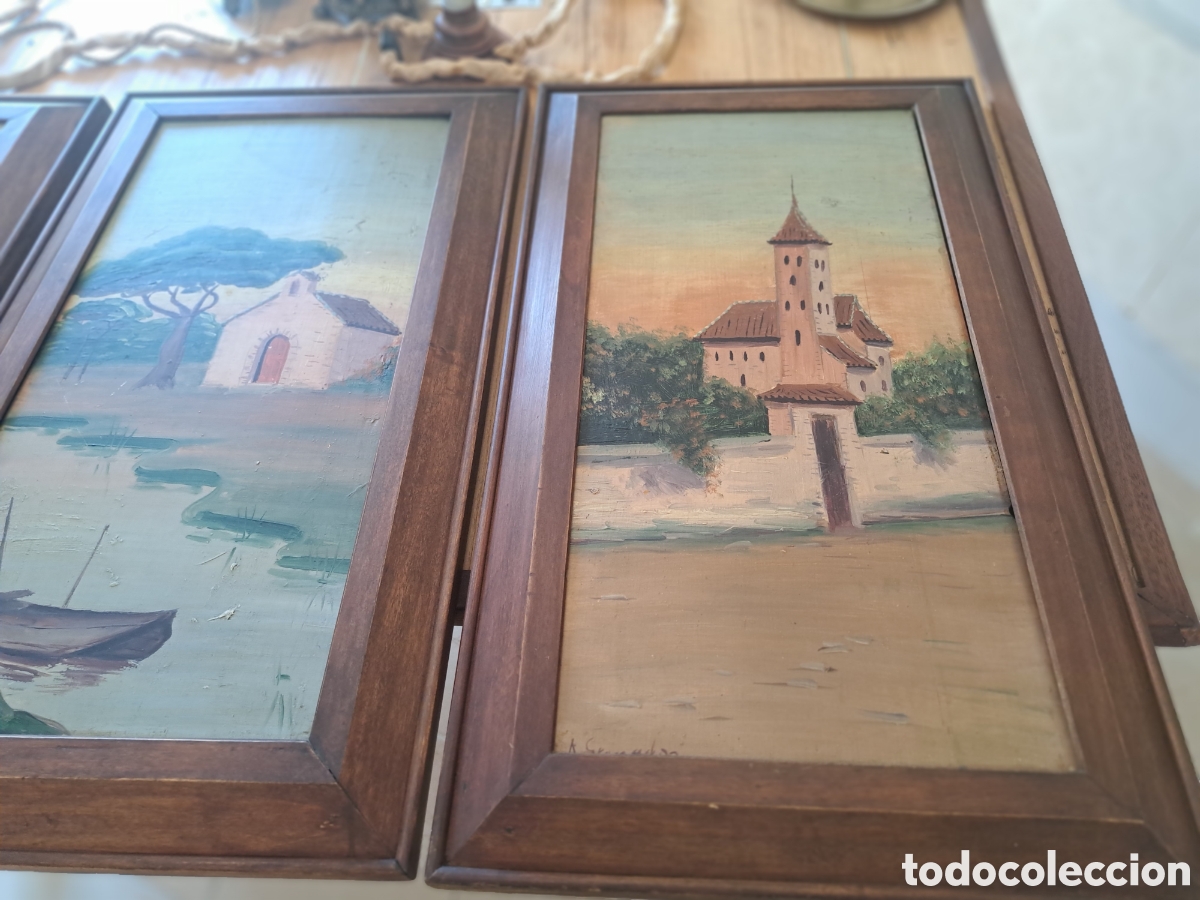 Arte: Tres pinturas con marco - Foto 11