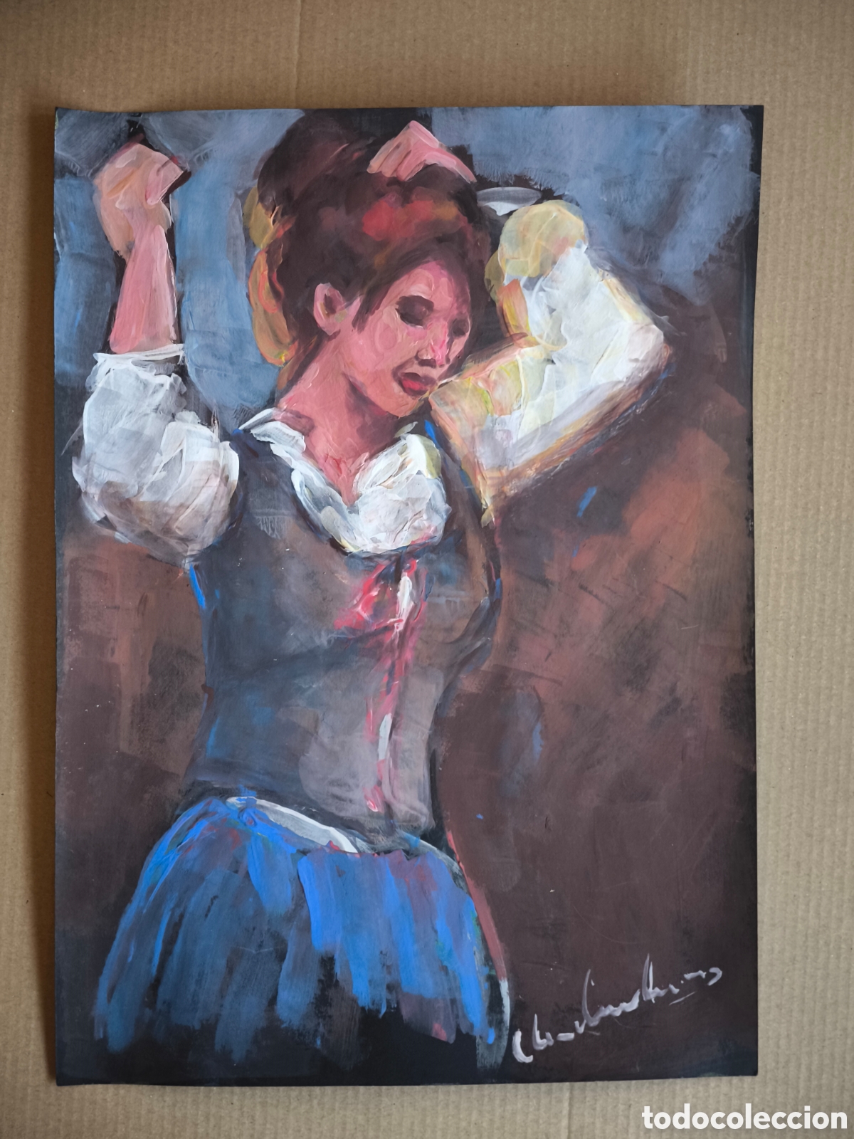 Arte: Chica ( expresionismo ) - Foto 2