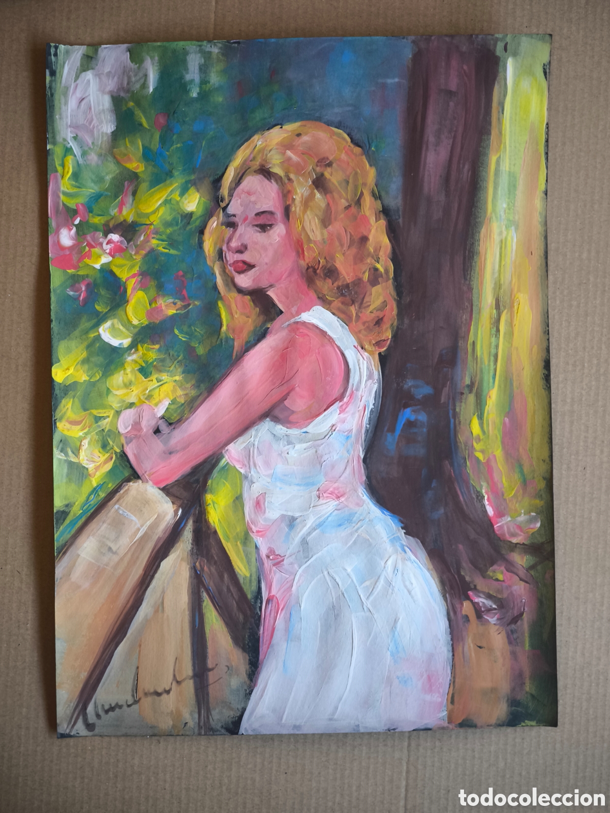 Art: Chica rubia paseando ( expresionismo )