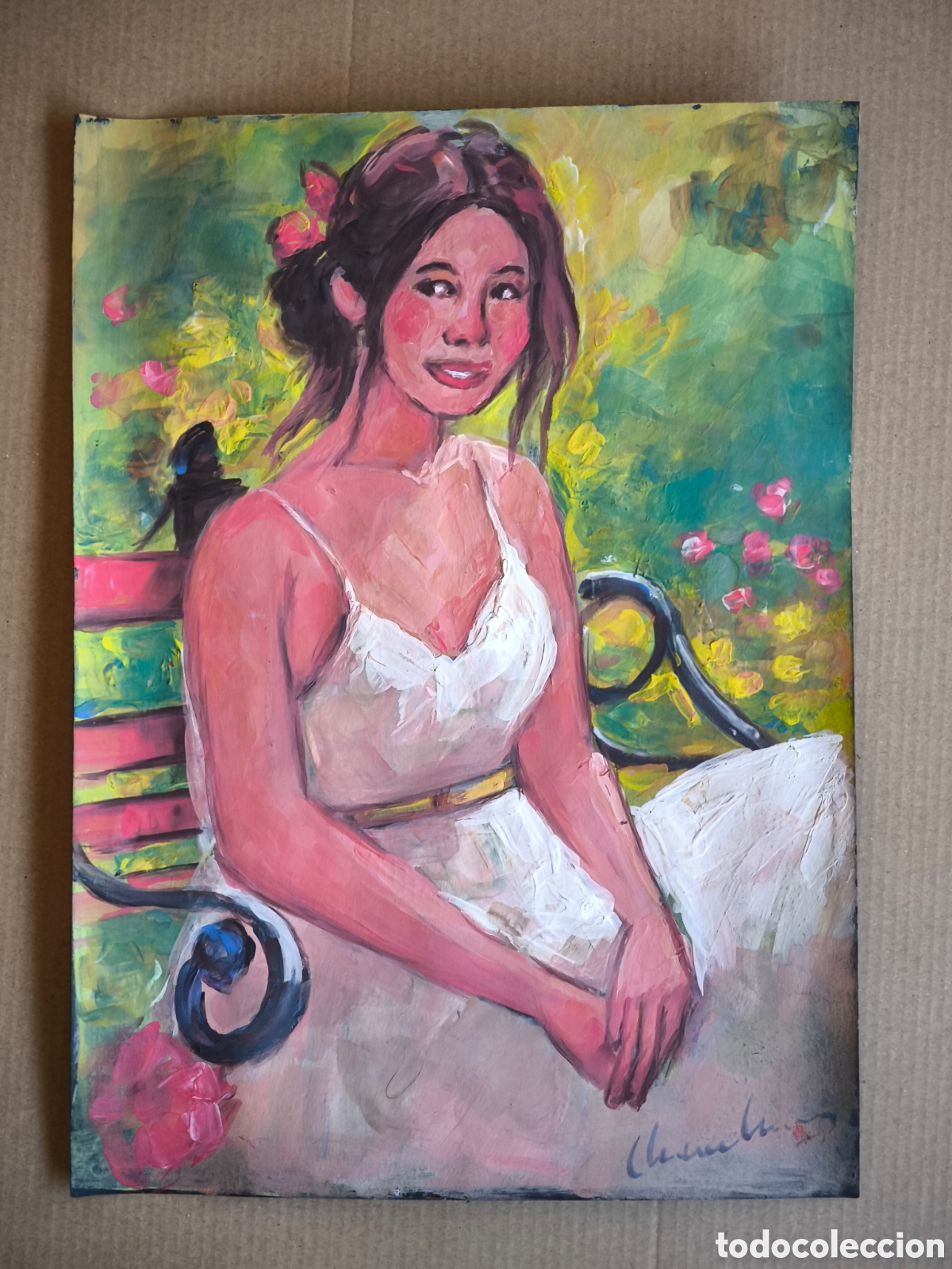 Arte: Chica en el parque ( expresionismo )