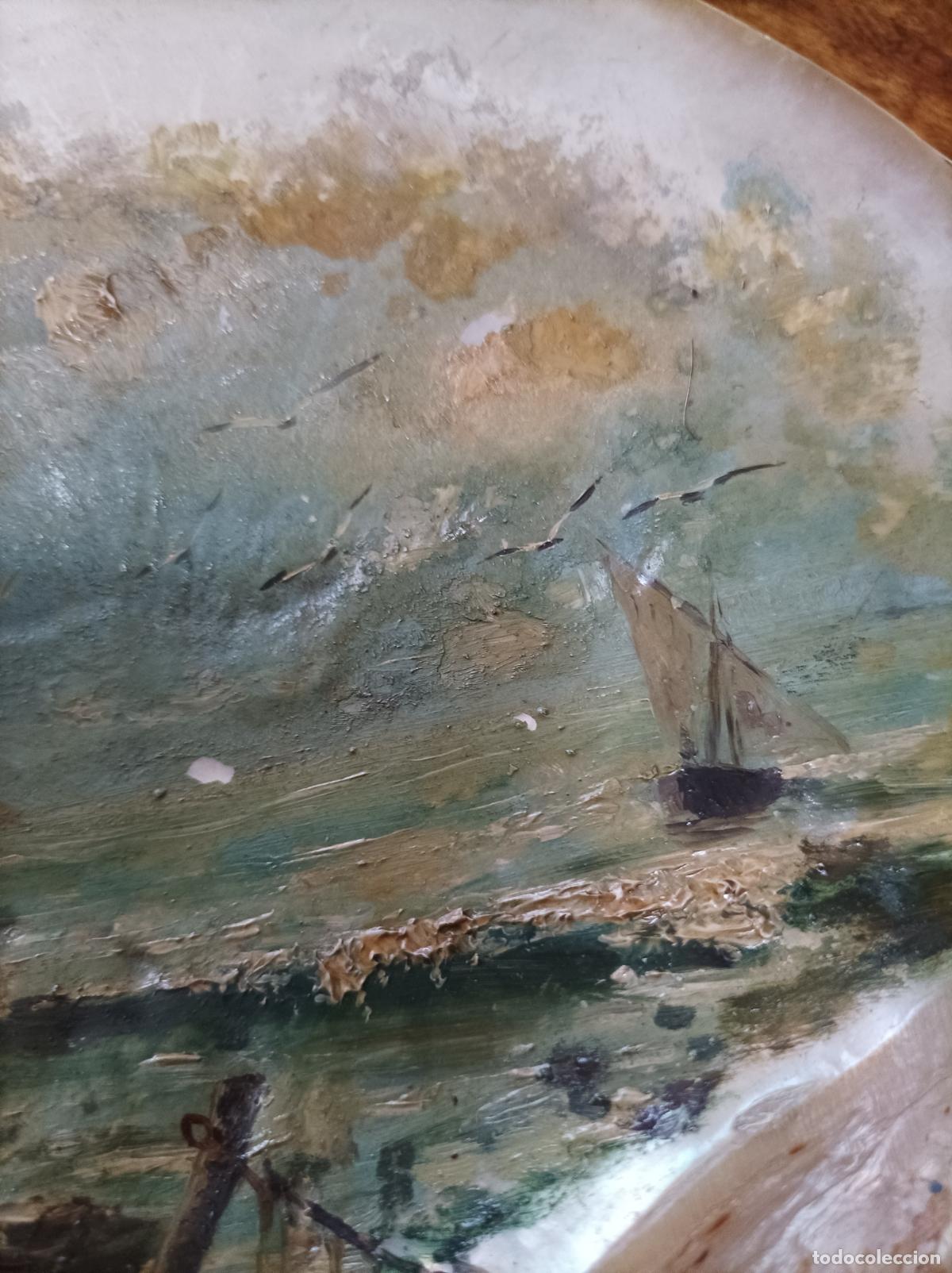 Arte: Oleo sobre concha . s. XIX . - Foto 16