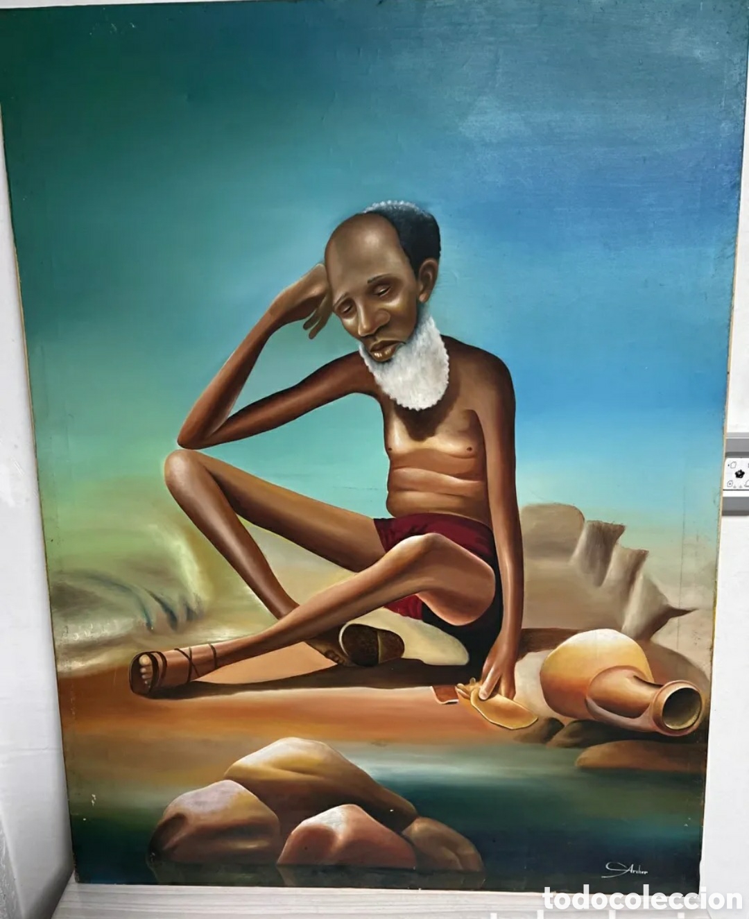 Arte: &Oacute;leo sobre lienzo 102x77 - Foto 2