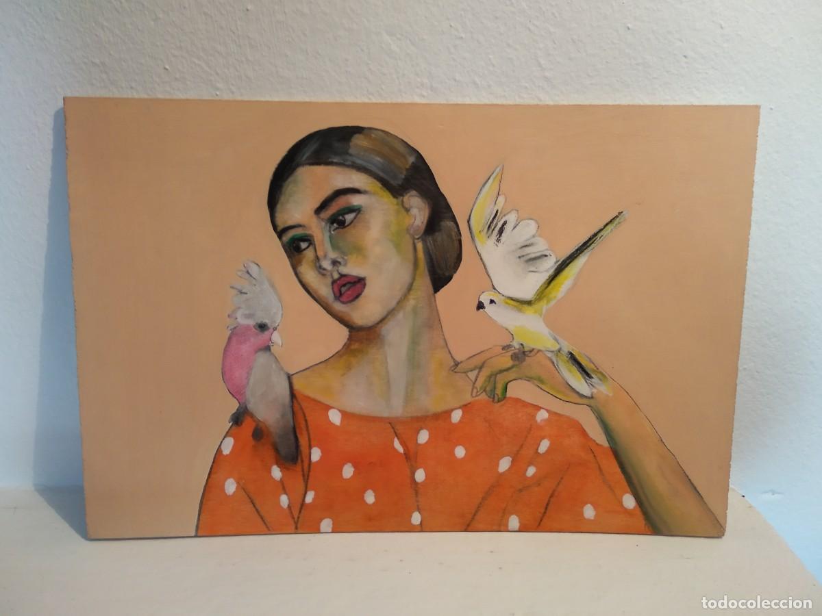 Arte: cuadro sobre tabla de madera - Foto 1