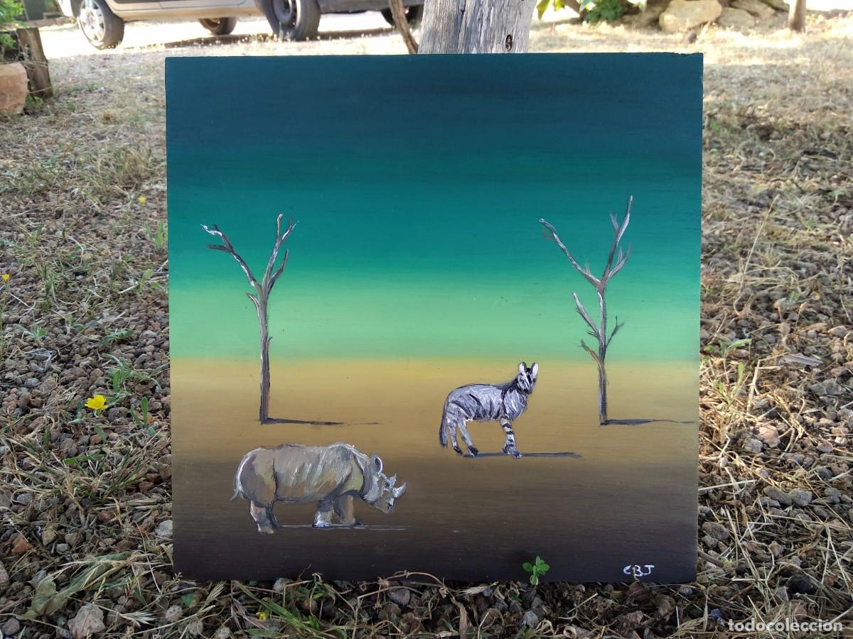 Arte: cuadro oleo sobre tabla marina - Foto 3