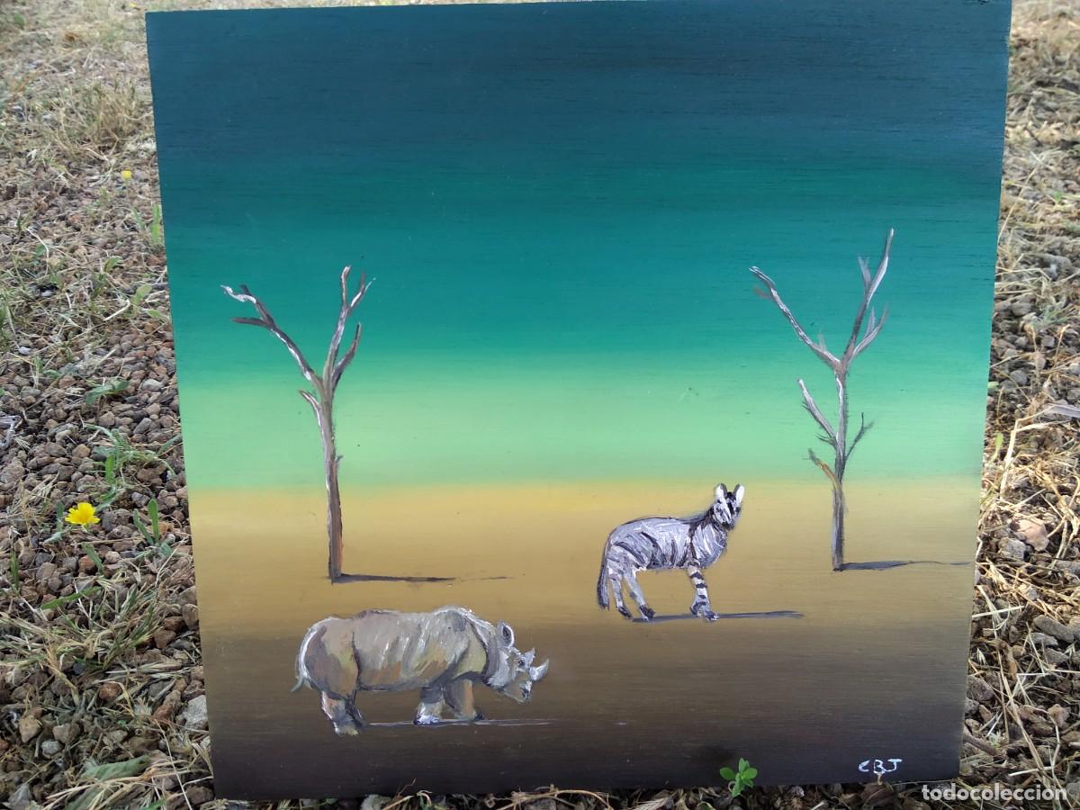Arte: cuadro oleo sobre tabla marina - Foto 4