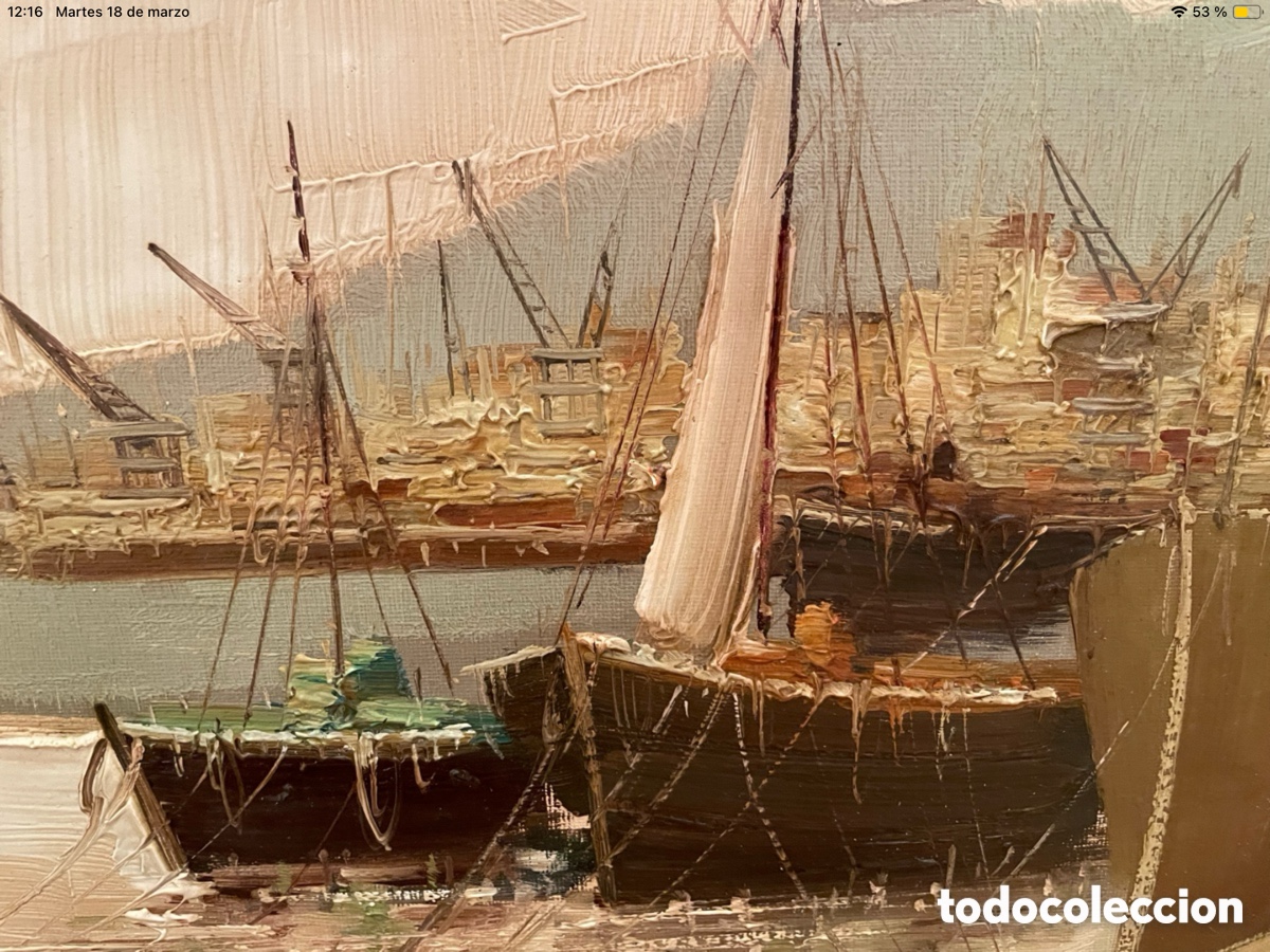 Arte: Cuadro al &oacute;leo de Segrelles - Foto 4