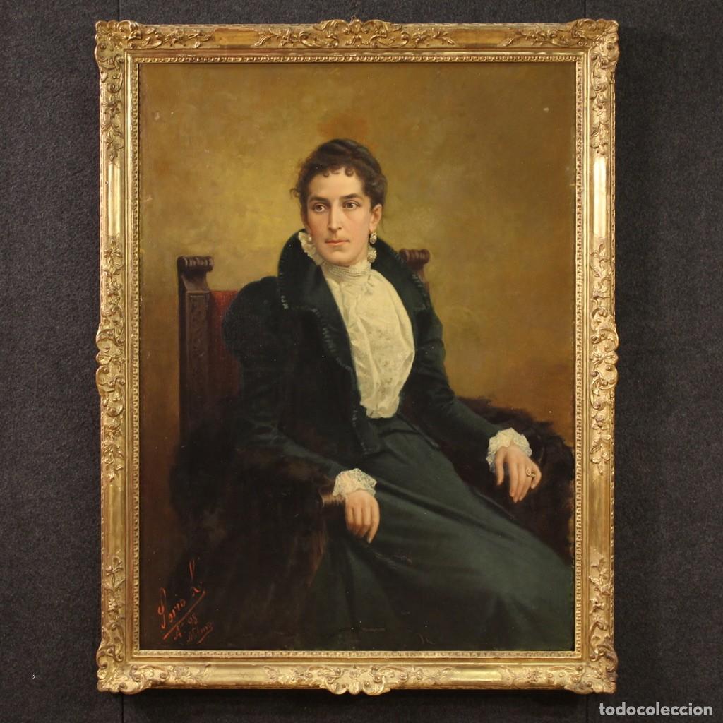 Arte: Gran retrato firmado Luigi Sorio y fechado en 1898