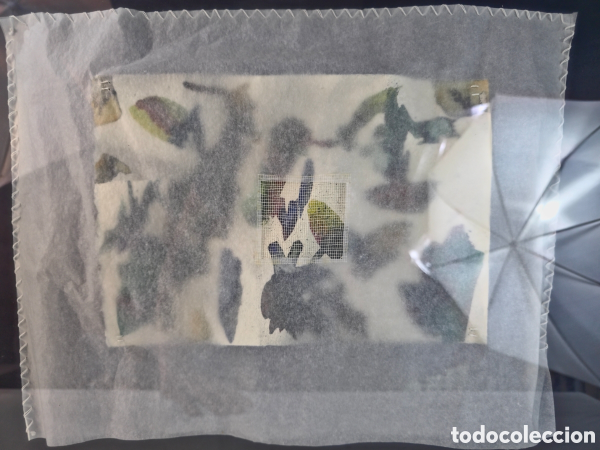 Arte: Pieza textil y acrilica An&oacute;nima - Foto 1