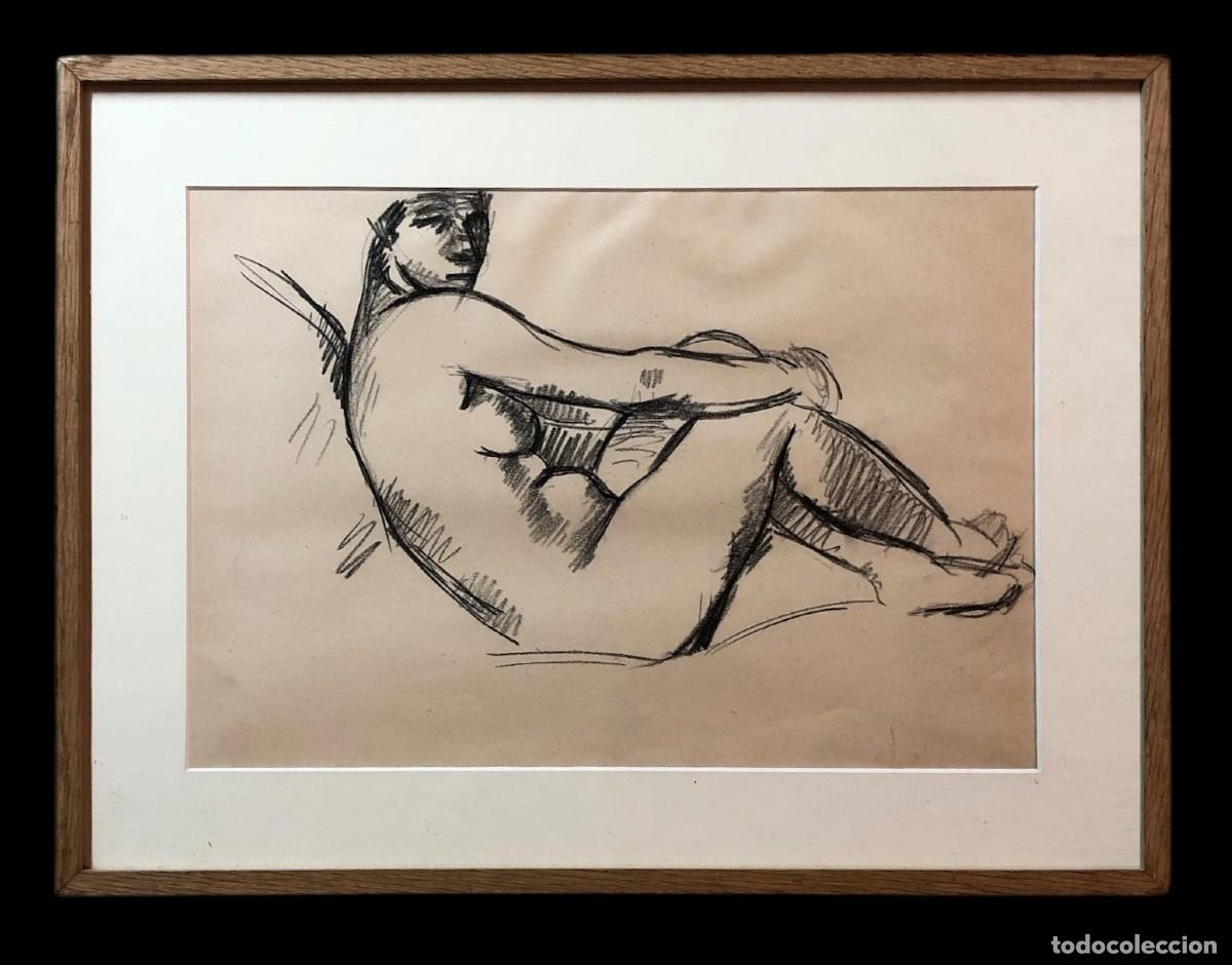 Arte: MAGN&Iacute;FICO DESNUDO EN CARB&Oacute;N - Foto 1