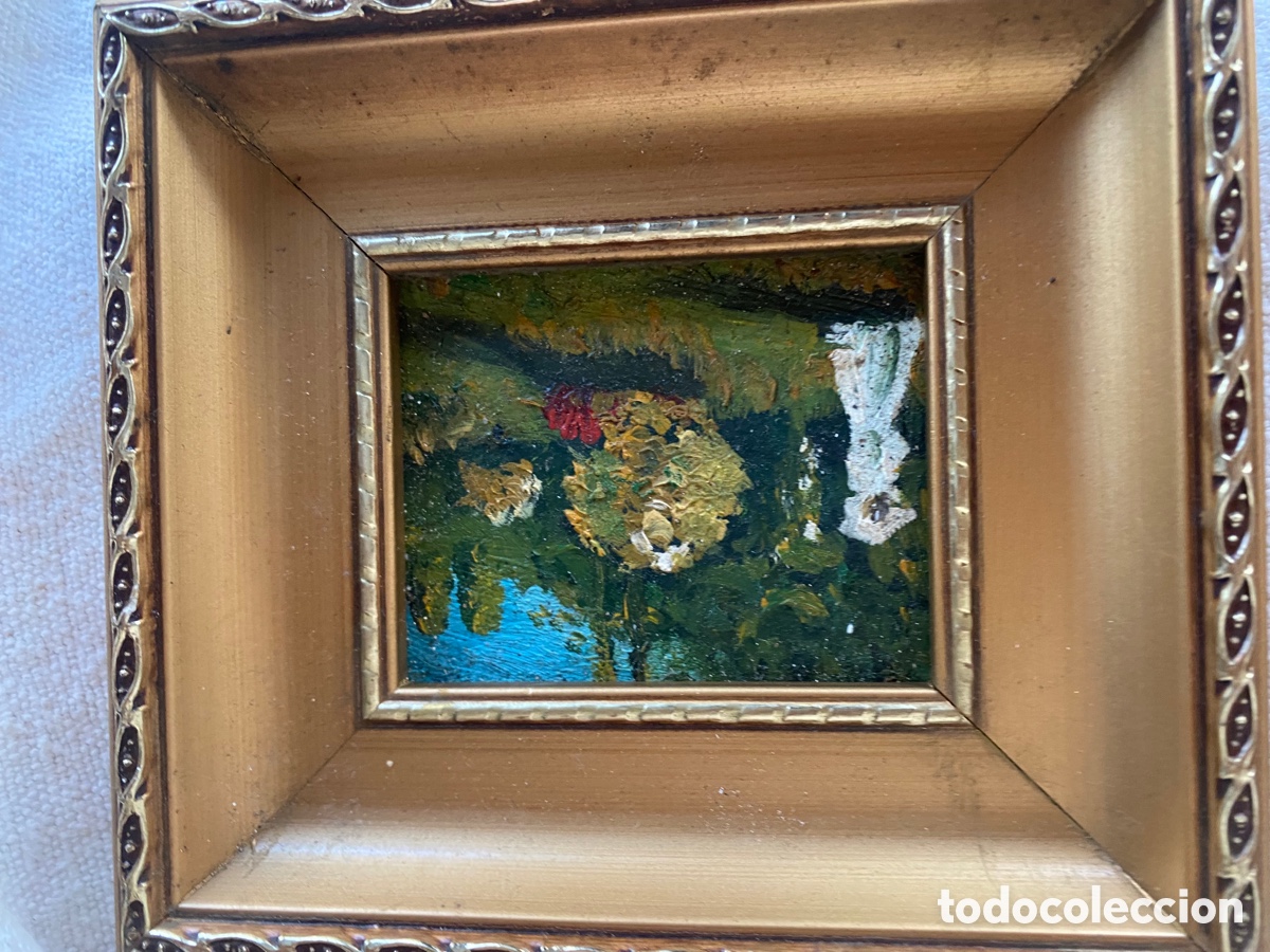Arte: Lote de dos &oacute;leos antiguos - Foto 3