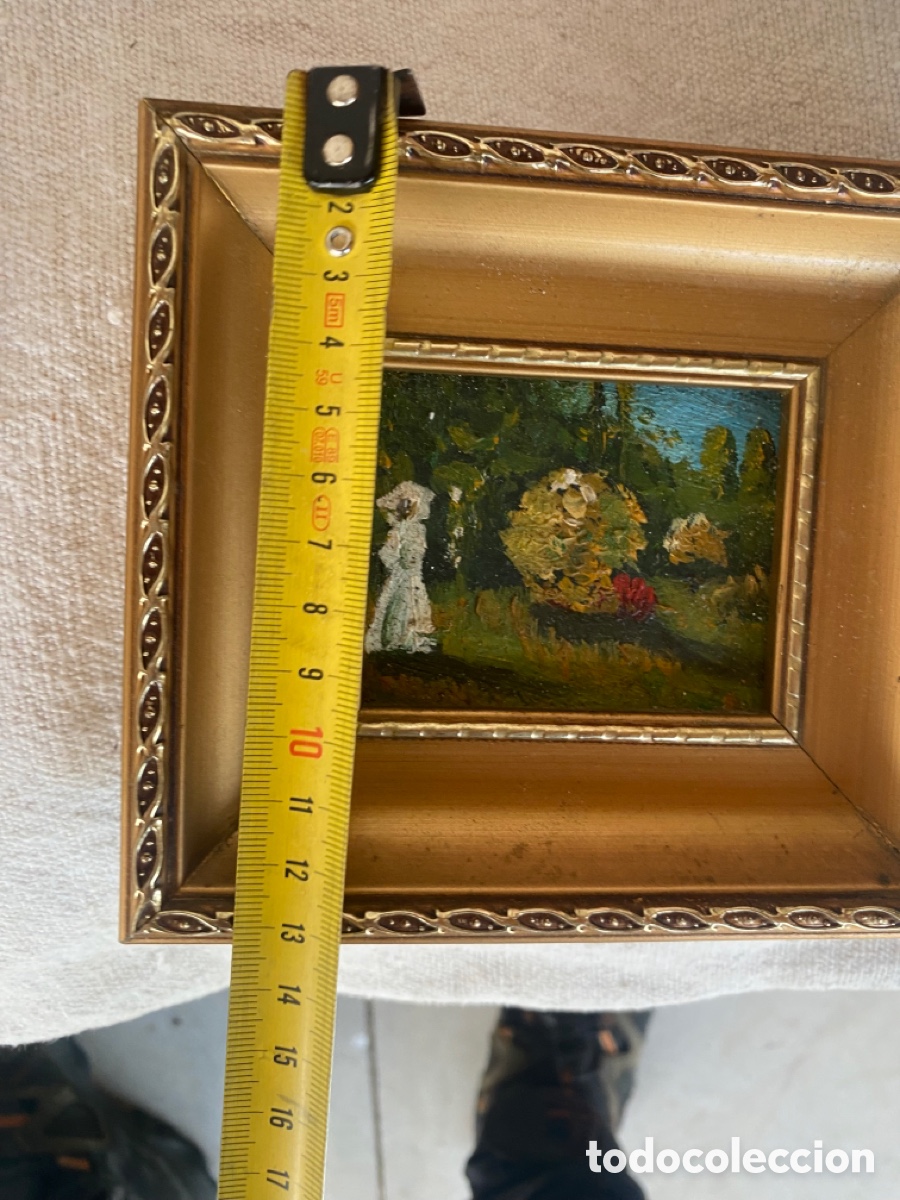 Arte: Lote de dos &oacute;leos antiguos - Foto 9