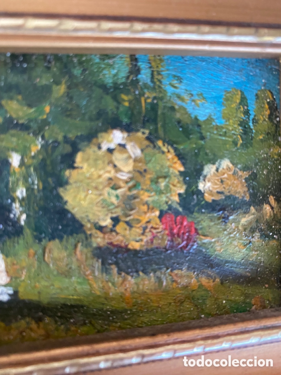 Arte: Lote de dos &oacute;leos antiguos - Foto 12