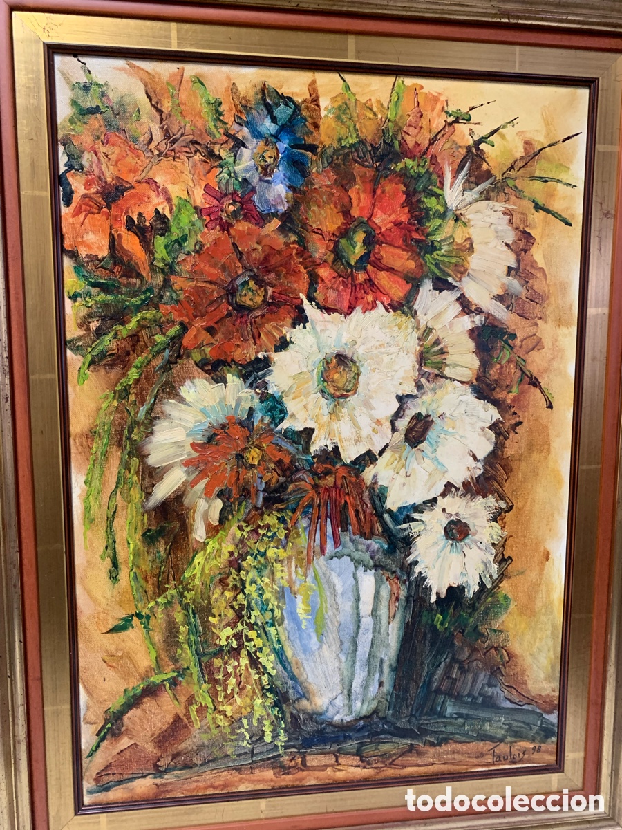 Arte: Taulois Bodeg&oacute;n de 1998, 68,5x48,5 obra y 94x74 marco @2
