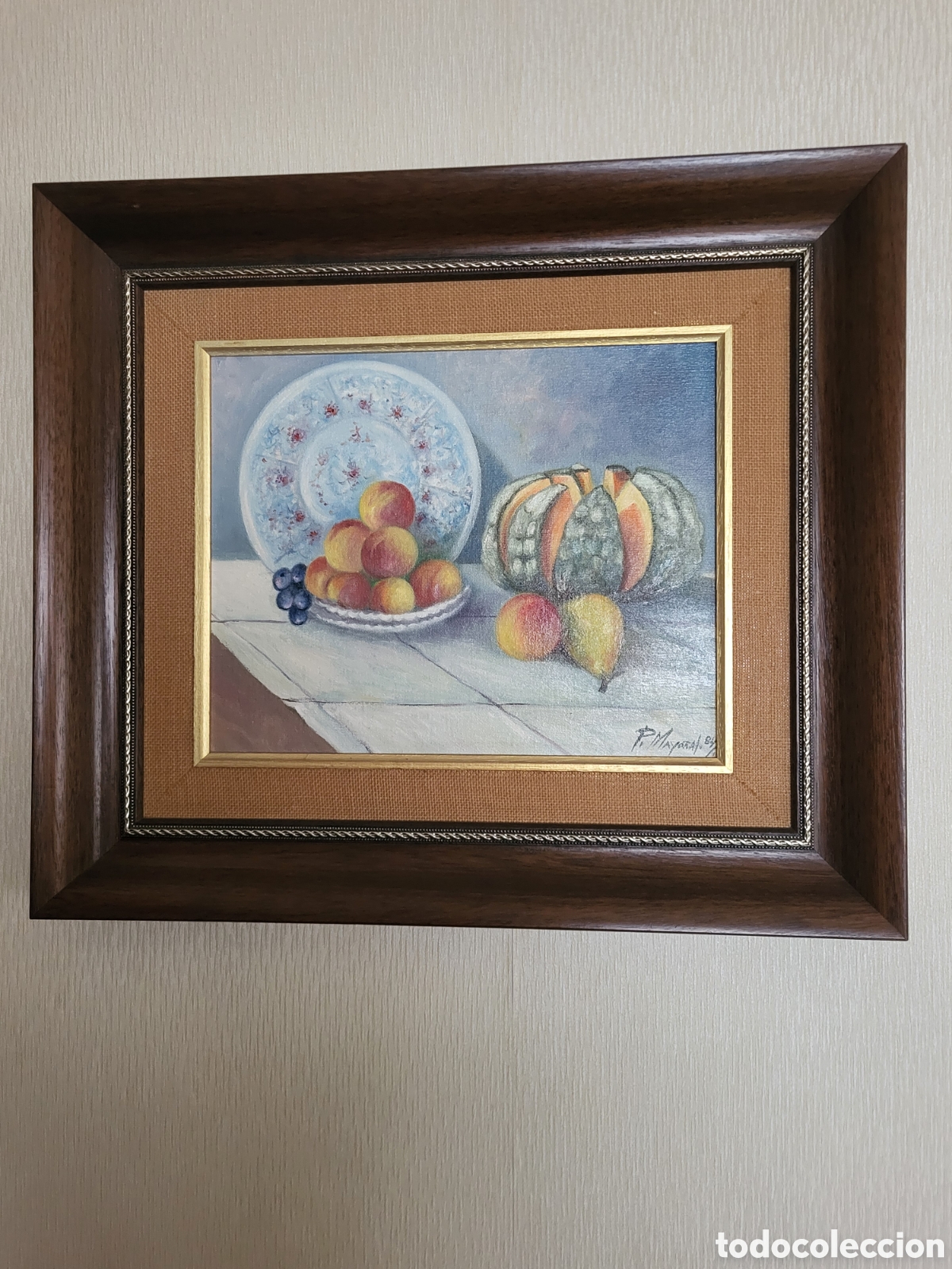 Arte: Cuadro pintura al &oacute;leo - Bodeg&oacute;n - Foto 1