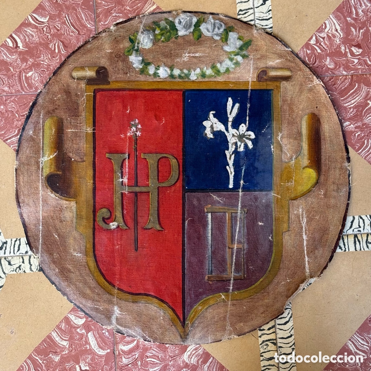 Arte: Escudo her&aacute;ldico circular S.XIX - Foto 2