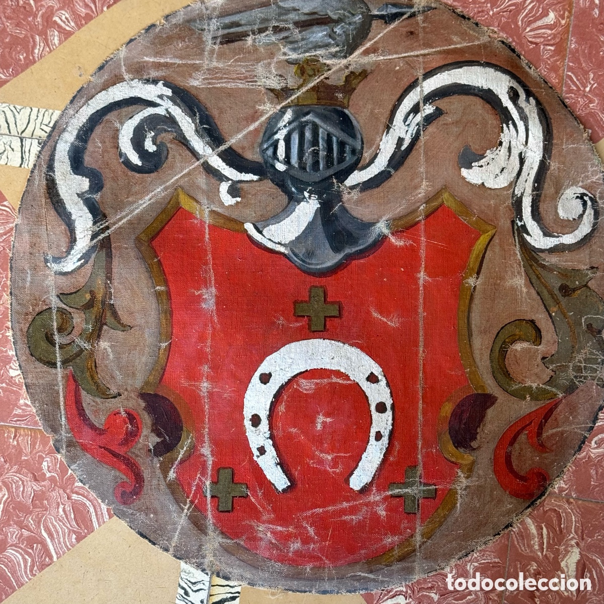 Arte: Escudo her&aacute;ldico circular S.XIX - Foto 2