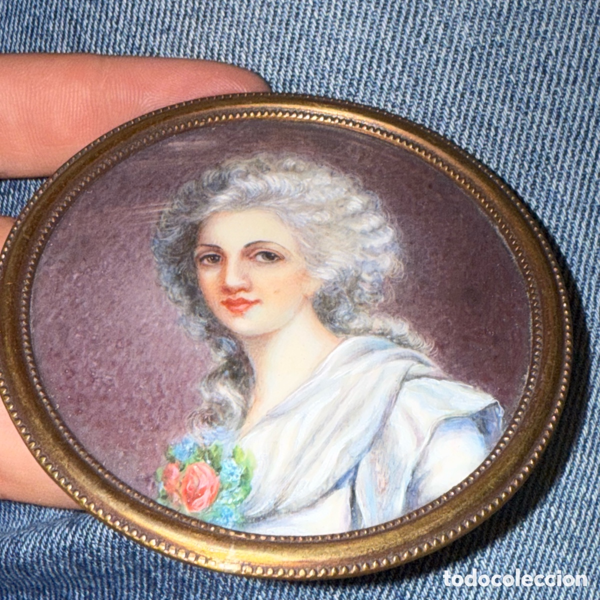 Arte: Miniatura de se&ntilde;ora - Ff. S. XIX ? - Foto 1