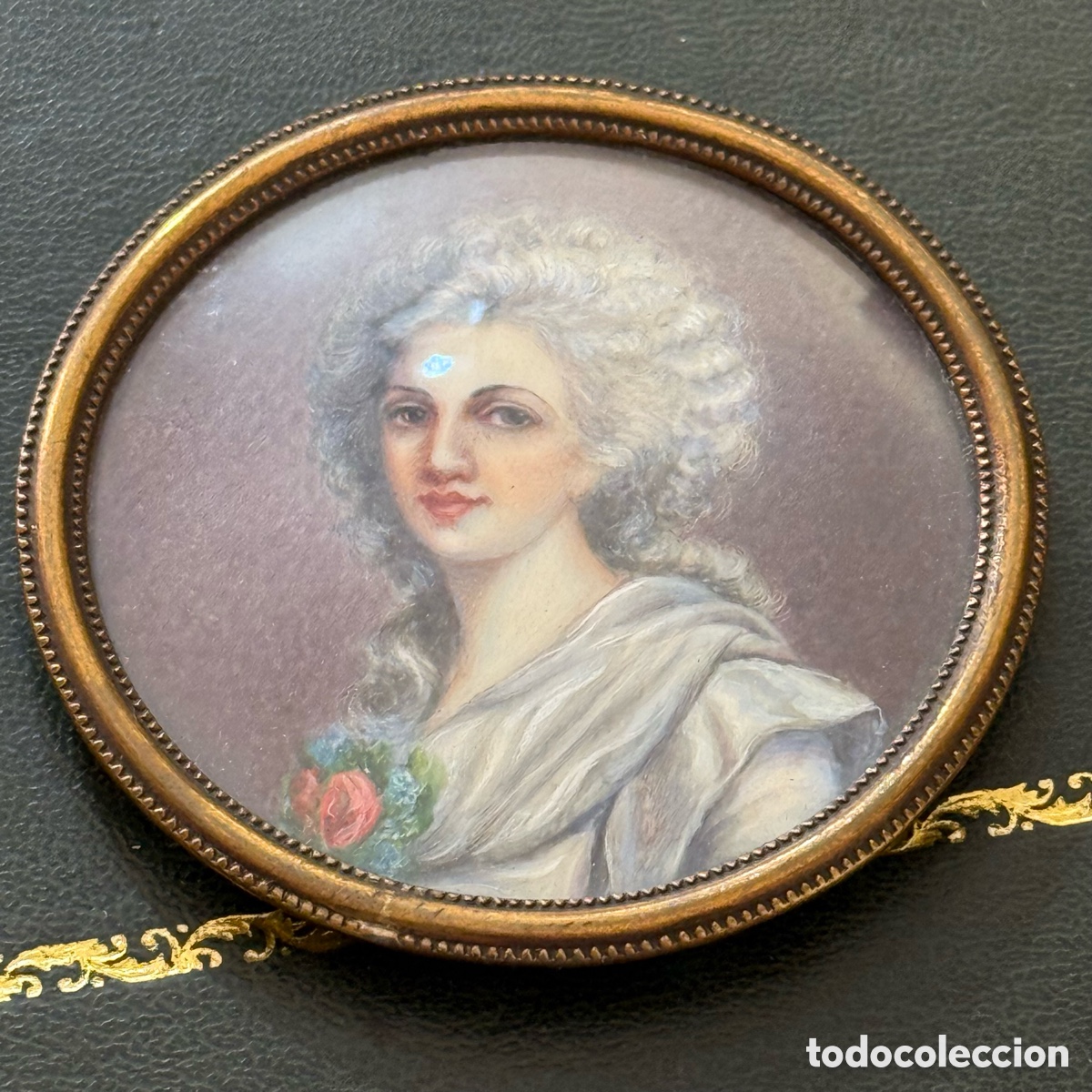 Arte: Miniatura de se&ntilde;ora - Ff. S. XIX ? - Foto 2