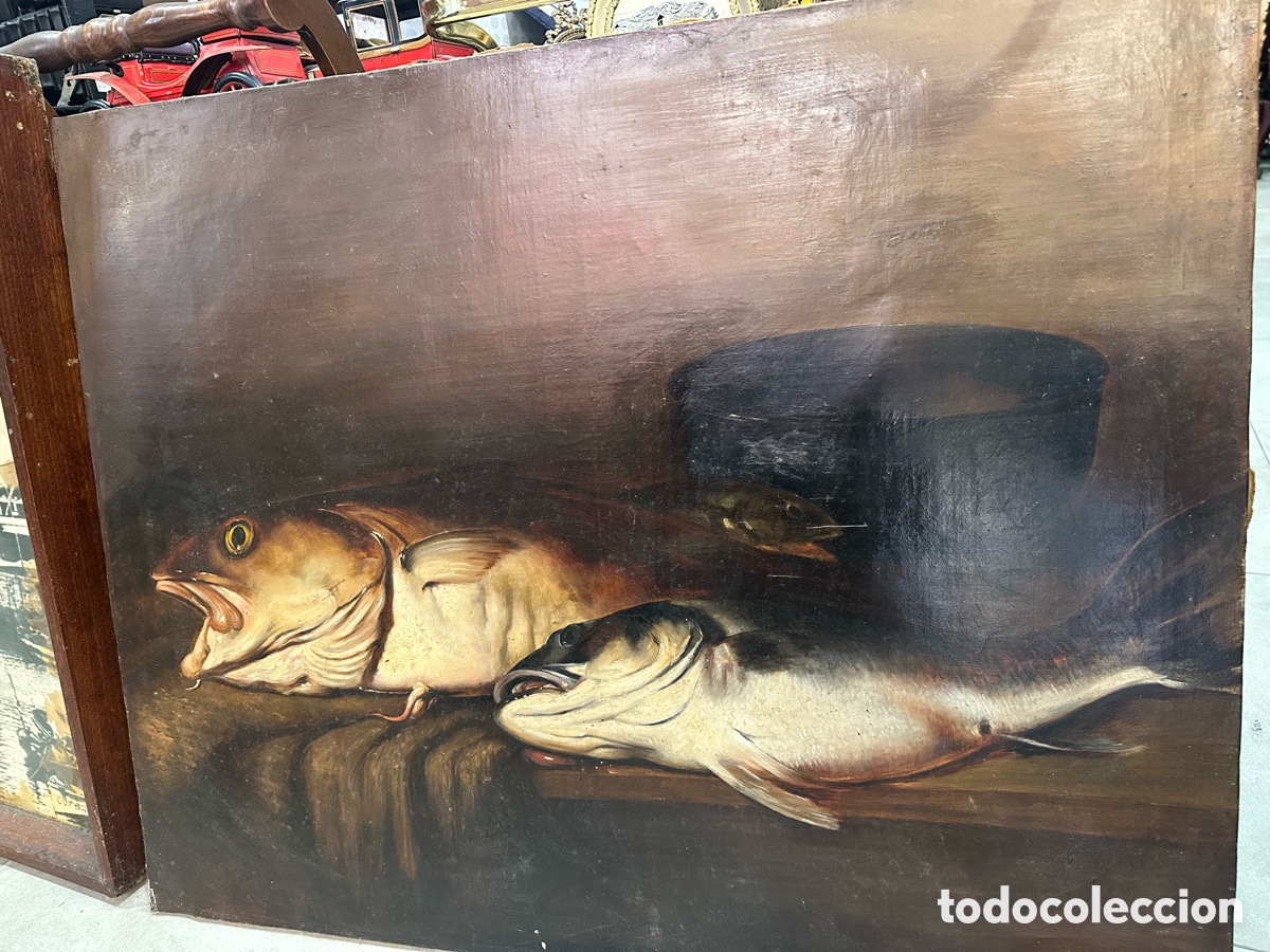 Arte: Cuadro pintura con dos peces - Foto 2