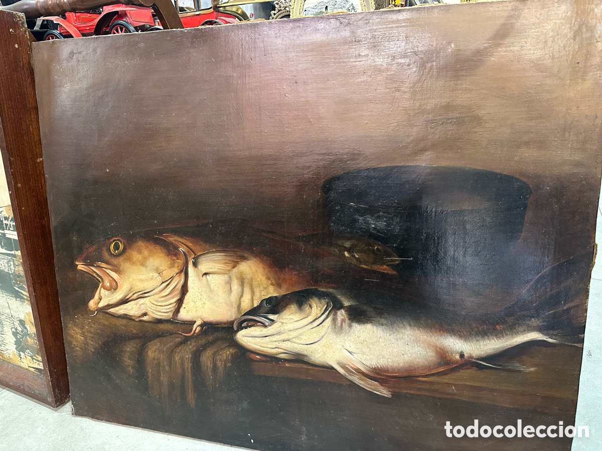Arte: Cuadro pintura con dos peces - Foto 1