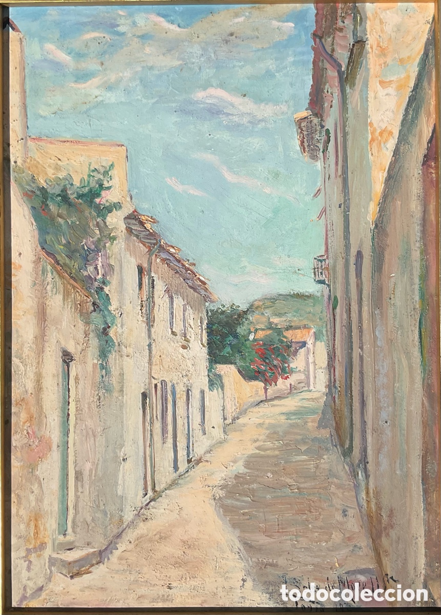 Arte: Josep Soler de Morell Oleo Tossa 1931 Firmado, fechado, localizado