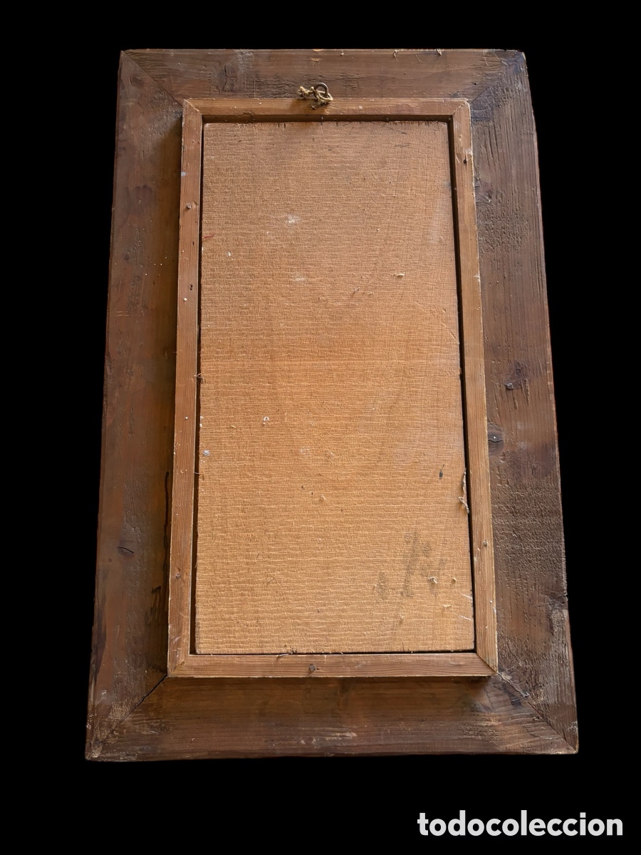 Arte: Cuadrito sobre tabla espa&ntilde;ol siglo XIX - Foto 4