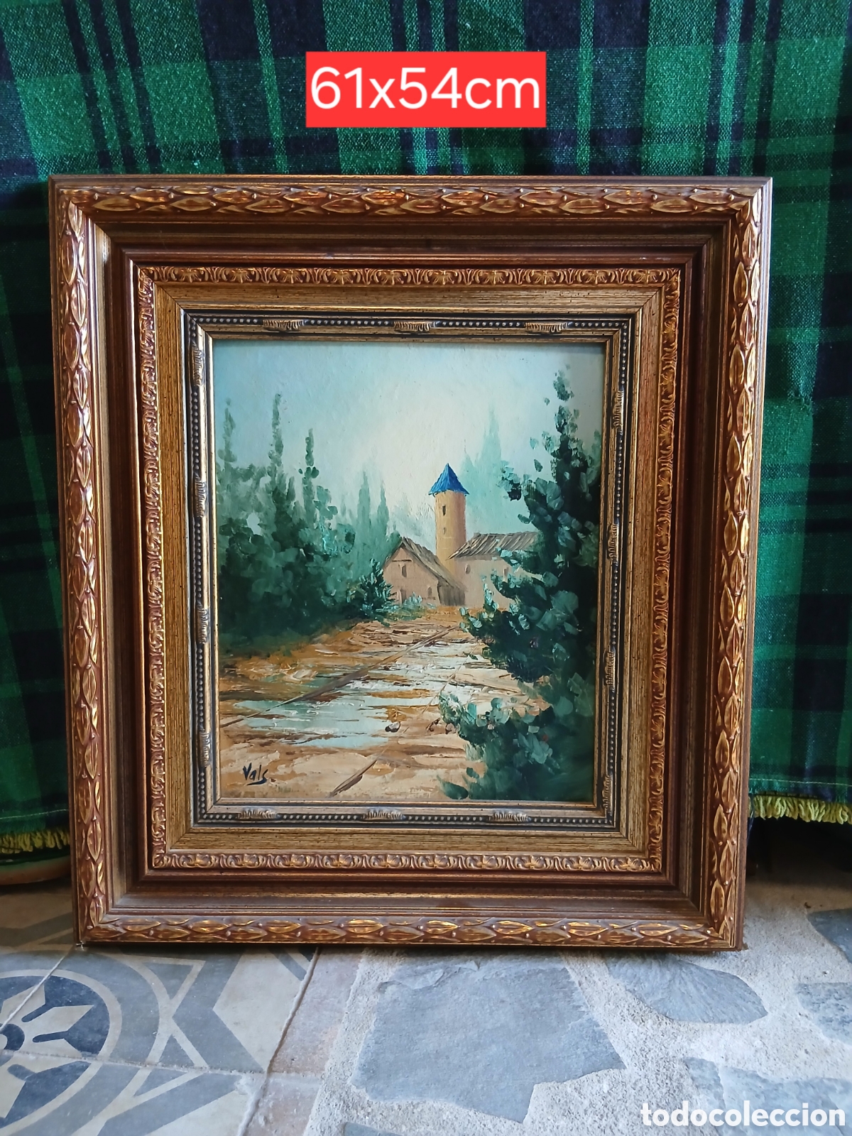 Arte: &Oacute;leo sobre lienzo firmado Vals - Foto 1