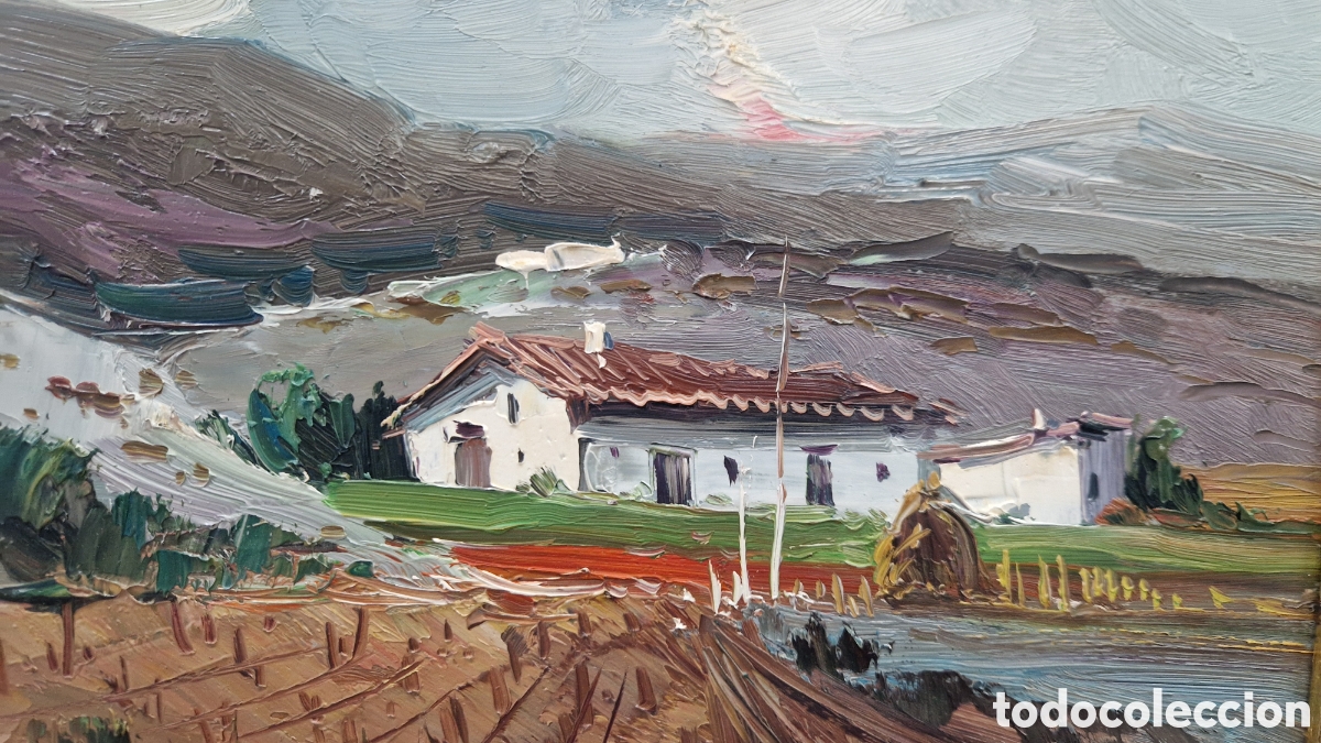 Arte: Oleo , paisaje de campo - Foto 3