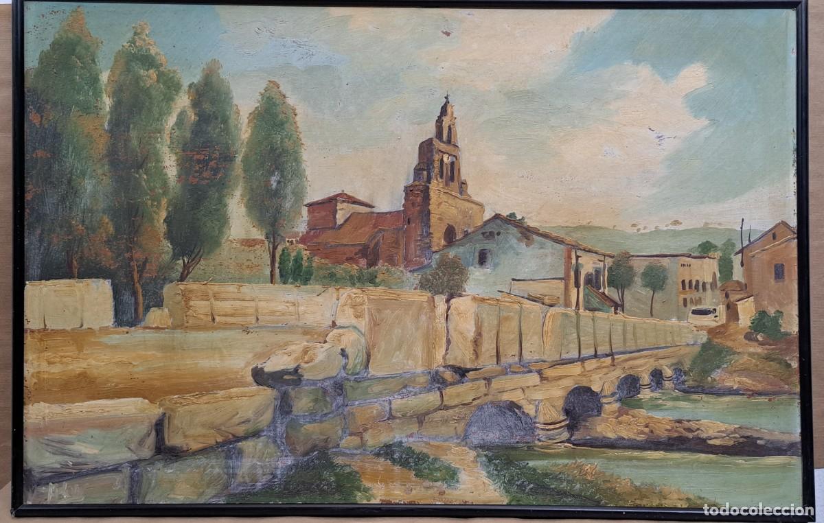Arte: &Oacute;LEO SOBRE TABLA FIRMADO - Foto 2